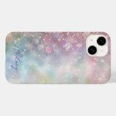 Sneeuwvlokpatroon in zachte pastelkleuren Bokeh Case-Mate iPhone Case (Achterkant (horizontaal))