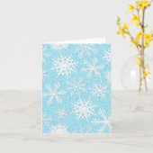 Sneeuwvlokpatroon Kaart (Gele Bloem)