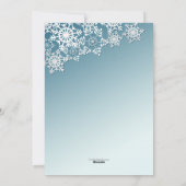 Sneeuwvlokpatroon Kerstkaart (Achterkant)