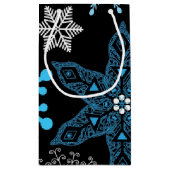 Sneeuwvlokpatroon Klein Cadeauzakje (Achterkant)