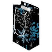 Sneeuwvlokpatroon Klein Cadeauzakje (Voorkant Gekanteld)