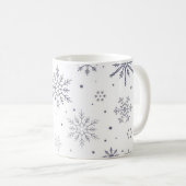 Sneeuwvlokpatroon Koffiemok (Voorkant rechts)