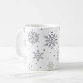 Sneeuwvlokpatroon Koffiemok (Voorkant links)