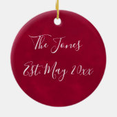 sneeuwvlokpatroon - ontwerp Noordpool Keramisch Ornament (Achterkant)