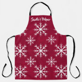 sneeuwvlokpatroon - ontwerp Noordpool, veenbes Schort (Voorkant)