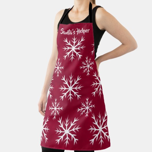 sneeuwvlokpatroon - ontwerp Noordpool, veenbes Schort (Insitu)