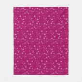 Sneeuwvlokpatroon op Paarse Kerstmis Fleece Deken (Voorkant)