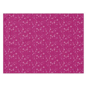 Sneeuwvlokpatroon op Paarse Kerstmis Tafelkleed (Voorkant (Horizontaal))