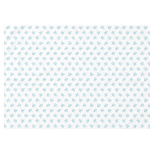 Sneeuwvlokpatroon op wit tafelkleed (Voorkant (Horizontaal))