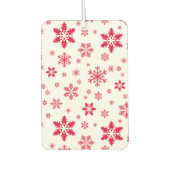 Sneeuwvlokpatroon, Rode sneeuwvlokken, Sneeuw, Wit Luchtverfrisser (Voorkant)