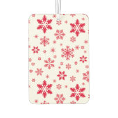 Sneeuwvlokpatroon, Rode sneeuwvlokken, Sneeuw, Wit Luchtverfrisser (Achterkant)