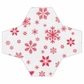 Sneeuwvlokpatroon, Rode sneeuwvlokken, Sneeuw, Wit Voetbal (Enkel)