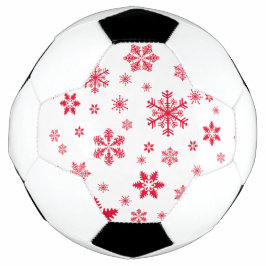 Sneeuwvlokpatroon, Rode sneeuwvlokken, Sneeuw, Wit Voetbal