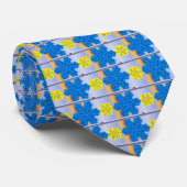 Sneeuwvlokpatroon stropdas (Opgerold)