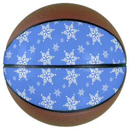 Sneeuwvlokpatroon, Witte Sneeuwvlokken, Sneeuw, Bl Basketbal