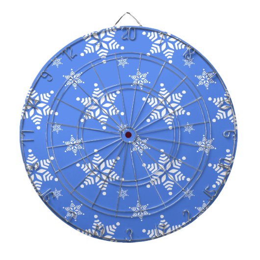 Sneeuwvlokpatroon, Witte sneeuwvlokken, Sneeuw, Bl Dartbord (Voorkant)