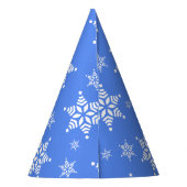 Sneeuwvlokpatroon, Witte sneeuwvlokken, Sneeuw, Bl Feesthoedjes (Achterkant)