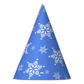 Sneeuwvlokpatroon, Witte sneeuwvlokken, Sneeuw, Bl Feesthoedjes (Links)