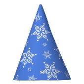 Sneeuwvlokpatroon, Witte sneeuwvlokken, Sneeuw, Bl Feesthoedjes (Rechts)