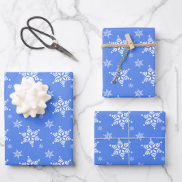 Sneeuwvlokpatroon, Witte Sneeuwvlokken, Sneeuw, Bl Inpakpapier Vel