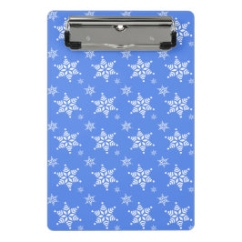 Sneeuwvlokpatroon, Witte sneeuwvlokken, Sneeuw, Bl Mini Klembord
