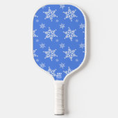 Sneeuwvlokpatroon, Witte sneeuwvlokken, Sneeuw, Bl Pickleball Paddle (Voorkant)