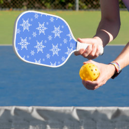 Sneeuwvlokpatroon, Witte sneeuwvlokken, Sneeuw, Bl Pickleball Paddle