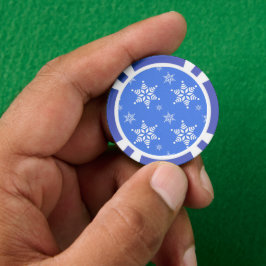 Sneeuwvlokpatroon, Witte sneeuwvlokken, Sneeuw, Bl Poker Chips