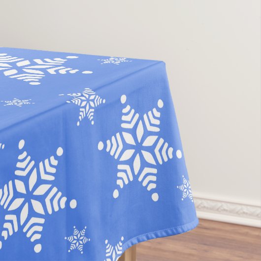 Sneeuwvlokpatroon, Witte sneeuwvlokken, Sneeuw, Bl Tafelkleed (Voorbeeld)