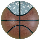 Sneeuwvlokpatroon, Witte sneeuwvlokken, Sneeuw, Gr Basketbal (Rechts)
