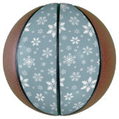 Sneeuwvlokpatroon, Witte sneeuwvlokken, Sneeuw, Gr Basketbal (Verticaal)