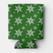 Sneeuwvlokpatroon, Witte sneeuwvlokken, Sneeuw, Gr Blikjeskoeler (Voorkant)