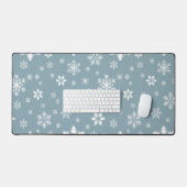 Sneeuwvlokpatroon, Witte sneeuwvlokken, Sneeuw, Gr Bureaumat (Keyboard & Muis)