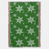 Sneeuwvlokpatroon, Witte sneeuwvlokken, Sneeuw, Gr Deken (Voorkant Verticaal)