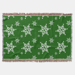 Sneeuwvlokpatroon, Witte sneeuwvlokken, Sneeuw, Gr Deken