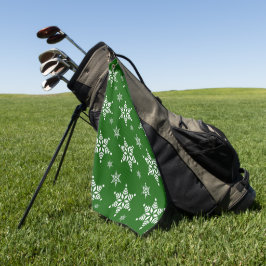 Sneeuwvlokpatroon, Witte Sneeuwvlokken, Sneeuw, Gr Golfhanddoek
