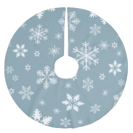 Sneeuwvlokpatroon, Witte sneeuwvlokken, Sneeuw, Gr Kerstboom Rok