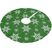 Sneeuwvlokpatroon, Witte sneeuwvlokken, Sneeuw, Gr Kerstboom Rok (Gekanteld)