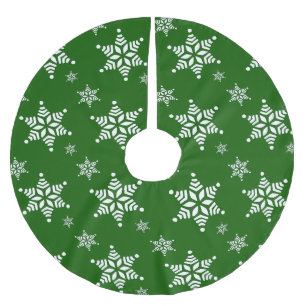 Sneeuwvlokpatroon, Witte sneeuwvlokken, Sneeuw, Gr Kerstboom Rok