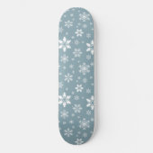 Sneeuwvlokpatroon, Witte sneeuwvlokken, Sneeuw, Gr Persoonlijk Skateboard (Voorkant)