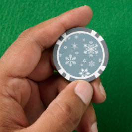 Sneeuwvlokpatroon, Witte sneeuwvlokken, Sneeuw, Gr Poker Chips