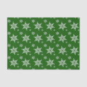 Sneeuwvlokpatroon, Witte sneeuwvlokken, Sneeuw, Gr Tissuepapier (Voorkant)