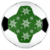 Sneeuwvlokpatroon, Witte sneeuwvlokken, Sneeuw, Gr Voetbal (Gedraaid)