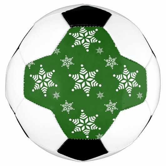 Sneeuwvlokpatroon, Witte sneeuwvlokken, Sneeuw, Gr Voetbal (Voorkant)
