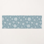 Sneeuwvlokpatroon, Witte sneeuwvlokken, Sneeuw, Gr Yogamat (Voorkant (horizontaal))