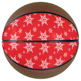 Sneeuwvlokpatroon, Witte sneeuwvlokken, Sneeuw, Ro Basketbal