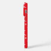 Sneeuwvlokpatroon, Witte sneeuwvlokken, Sneeuw, Ro iPhone Hoesje (Linkerkant)