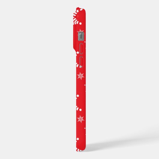 Sneeuwvlokpatroon, Witte sneeuwvlokken, Sneeuw, Ro iPhone Hoesje (Linkerkant)