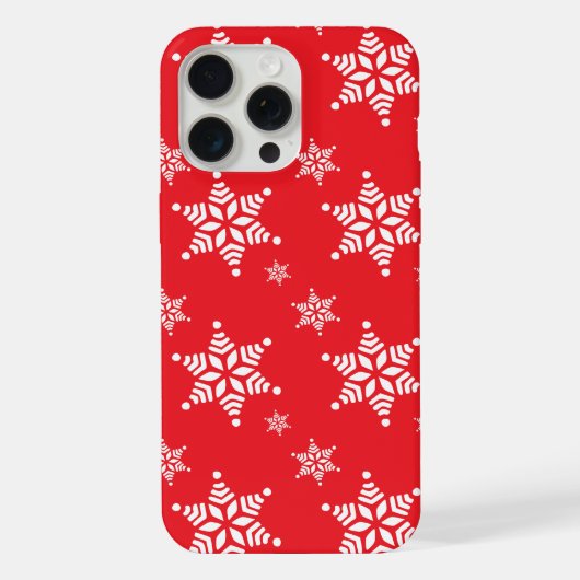 Sneeuwvlokpatroon, Witte sneeuwvlokken, Sneeuw, Ro iPhone Hoesje (Achterkant)