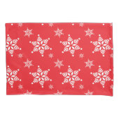 Sneeuwvlokpatroon, Witte sneeuwvlokken, Sneeuw, Ro Kussensloop (Voorkant)